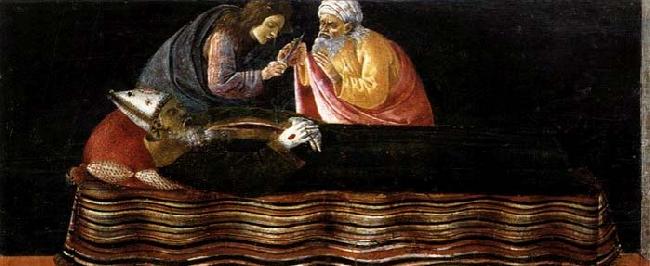 BOTTICELLI, Sandro Extraction of St Ignatius- Heart Sweden oil painting art
